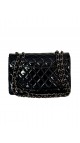 Chanel Classic Flap Bag Size Jumbo i Patent