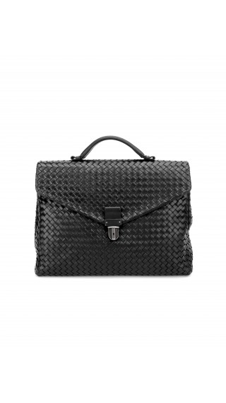 Bottega Veneta Intrecciato Leather Briefcase