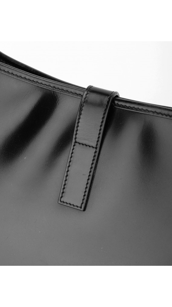 Vintage Gucci Horsebit Hobo-veske i Sort Skinn