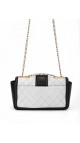 Chanel Single Flap Shoulder Bag - Two Toned Light Blue and Black