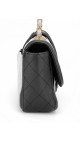 Chanel Single Flap Shoulder Bag - Two Toned Light Blue and Black