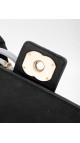 Chanel Single Flap Shoulder Bag - Two Toned Light Blue and Black