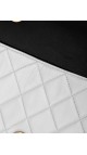 Chanel Single Flap Shoulder Bag - Two Toned Light Blue and Black
