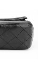 Chanel Single Flap Shoulder Bag - Two Toned Light Blue and Black