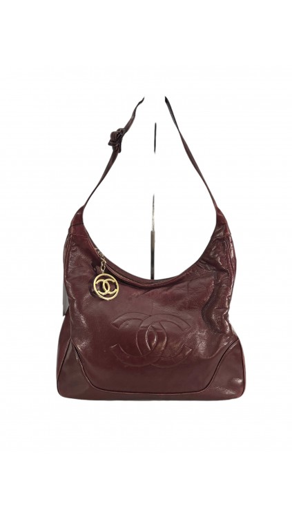 Vintage Chanel Tote Bag Brugundy