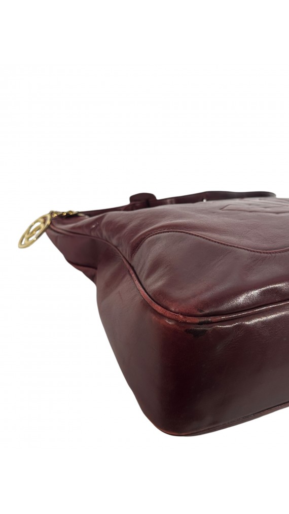 Vintage Chanel Tote Bag Brugundy
