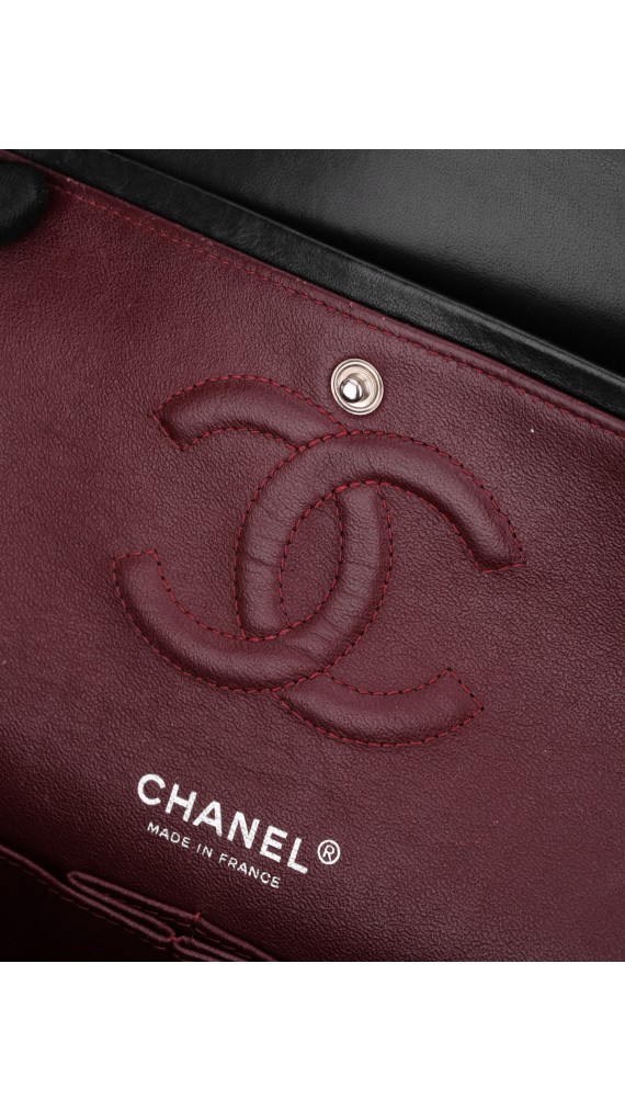 Chanel Classic Double Flap Bag Lammeskinn Size Medium