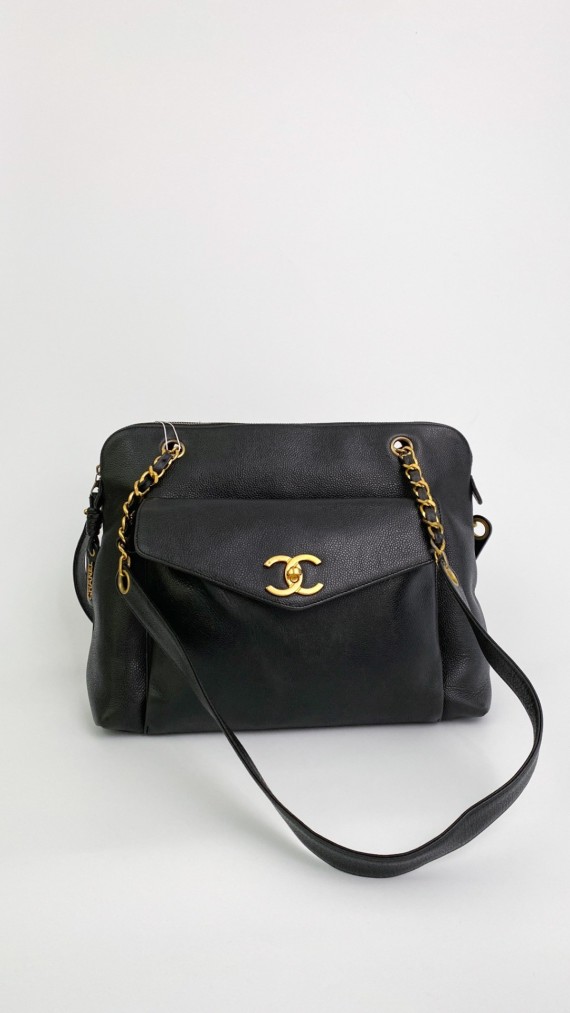Chanel Caviar CC Tote Bag