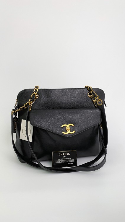 Chanel Caviar CC Tote Bag