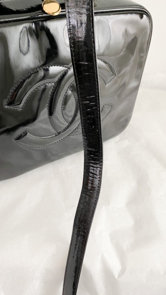 Chanel Vanity Case Bag i Patent Lær