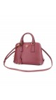Prada Promenade Lux Mini Tote i Vinrødt Skinn
