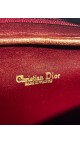 Dior Vintage Monogram Burgundy Tote Bag