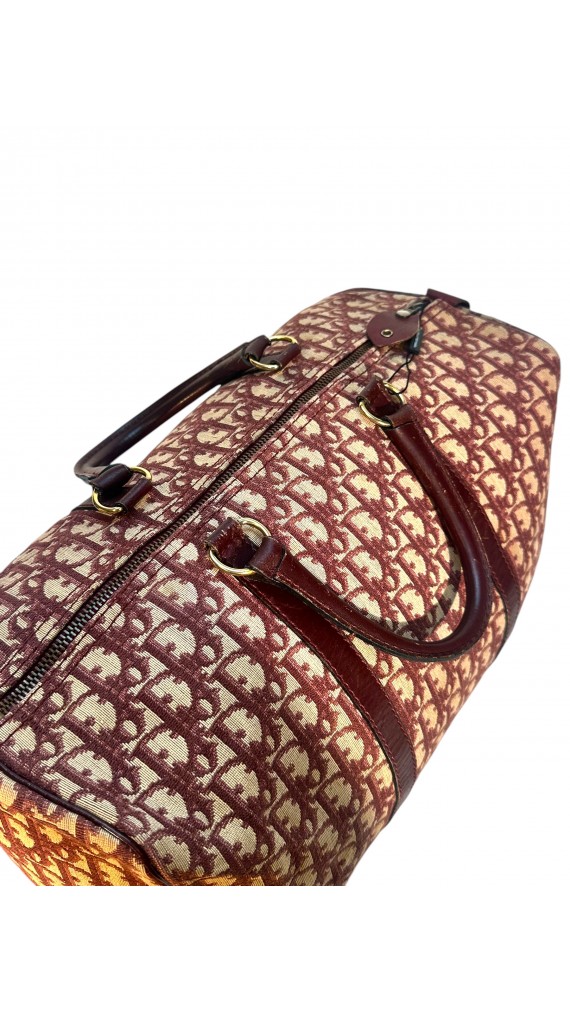 Dior Vintage Monogram Boston Bagn Size 40