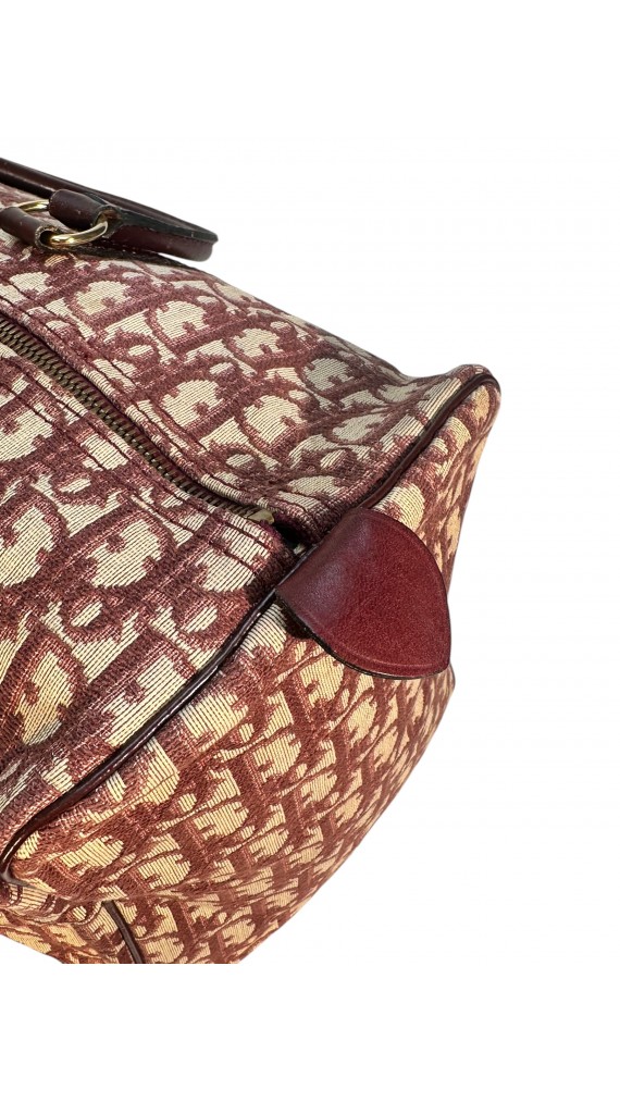 Dior Vintage Monogram Boston Bagn Size 40