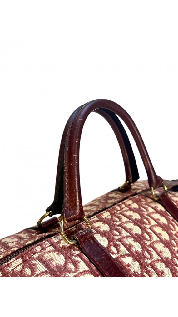 Dior Vintage Monogram Boston Bagn Size 40