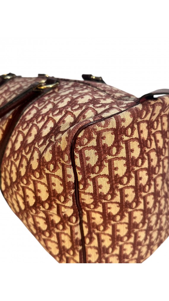 Dior Vintage Monogram Boston Bagn Size 40