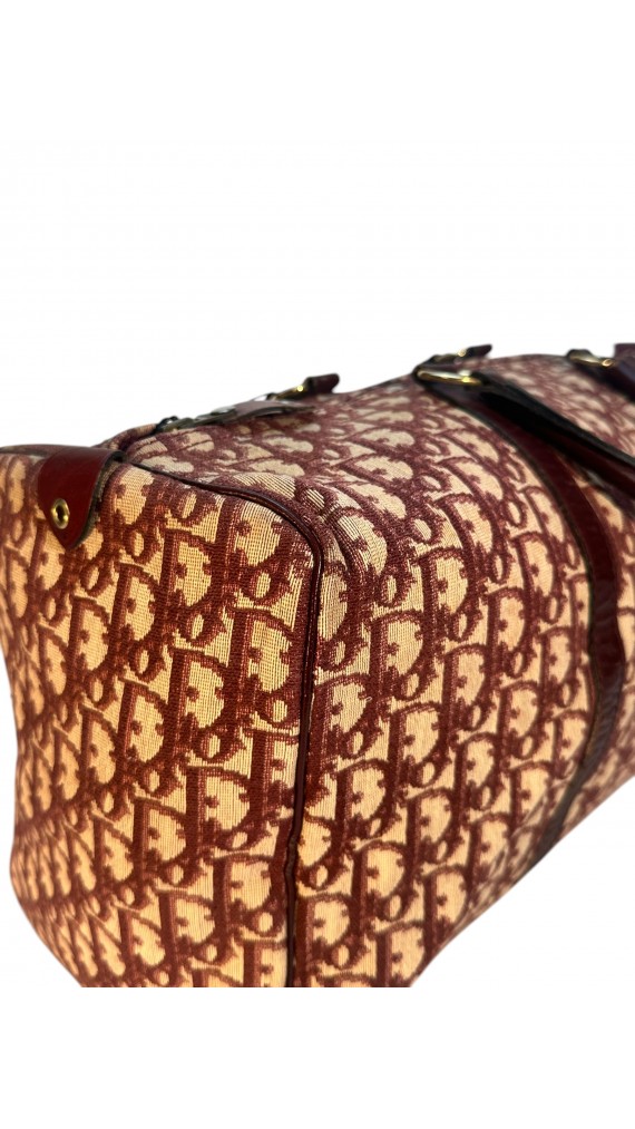Dior Vintage Monogram Boston Bagn Size 40