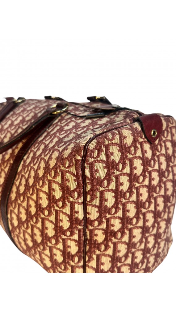 Dior Vintage Monogram Boston Bagn Size 40