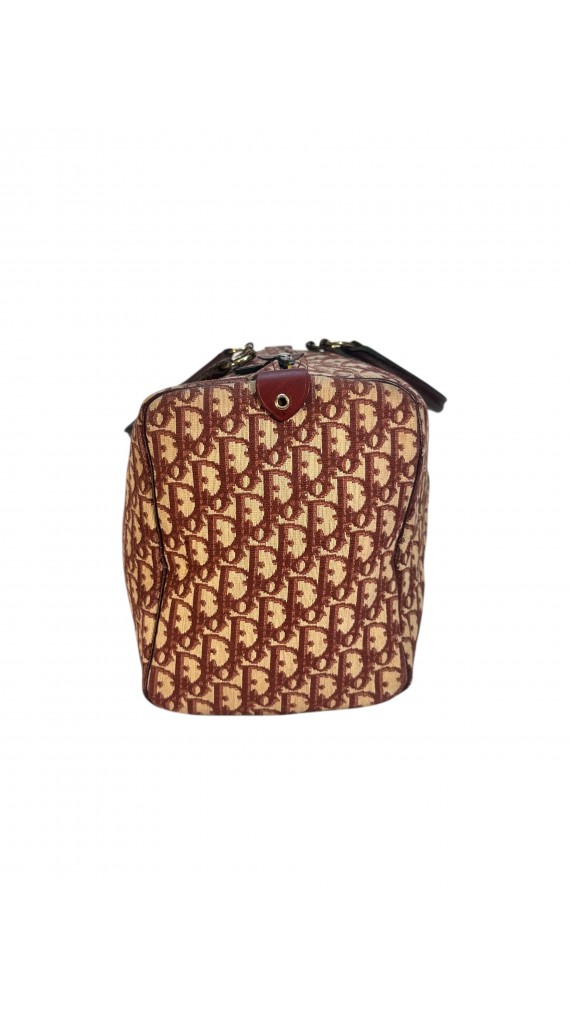 Dior Vintage Monogram Boston Bagn Size 40