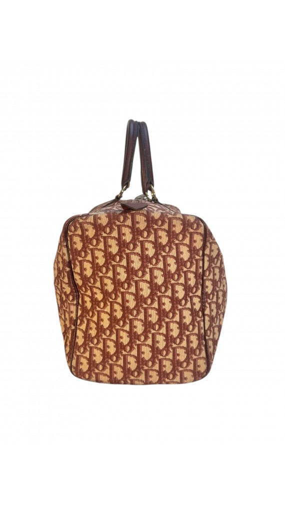 Dior Vintage Monogram Boston Bagn Size 40