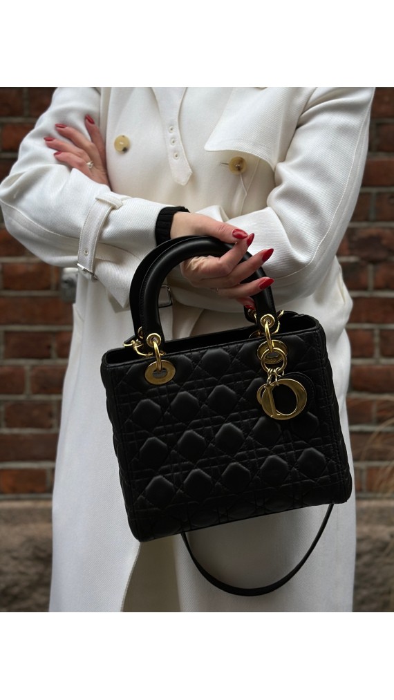 Lady Dior Shoulder Bag Size Medium