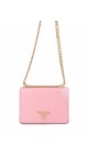 Prada Saffiano Rose Leather Shoulder Bag