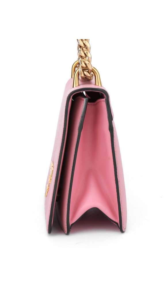 Prada Saffiano Rose Leather Shoulder Bag