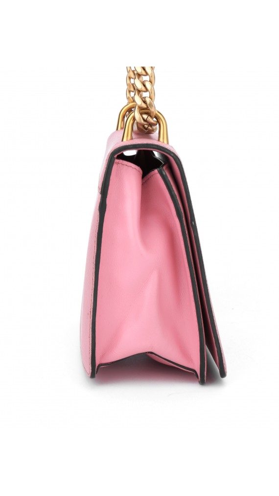 Prada Saffiano Rose Leather Shoulder Bag