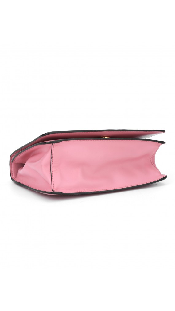 Prada Saffiano Rose Leather Shoulder Bag