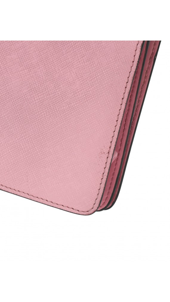 Prada Saffiano Rose Leather Shoulder Bag