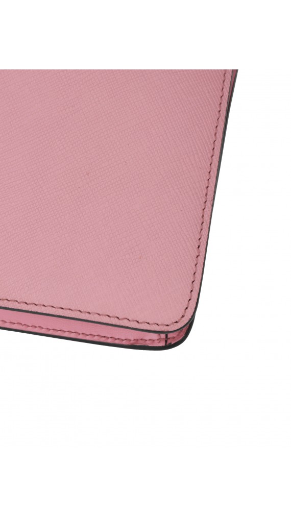 Prada Saffiano Rose Leather Shoulder Bag
