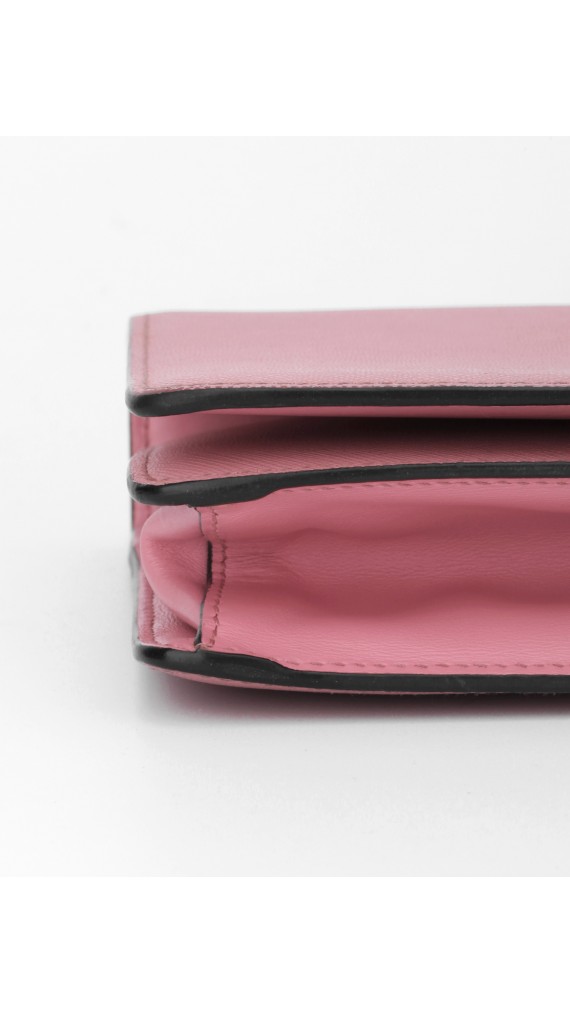 Prada Saffiano Rose Leather Shoulder Bag