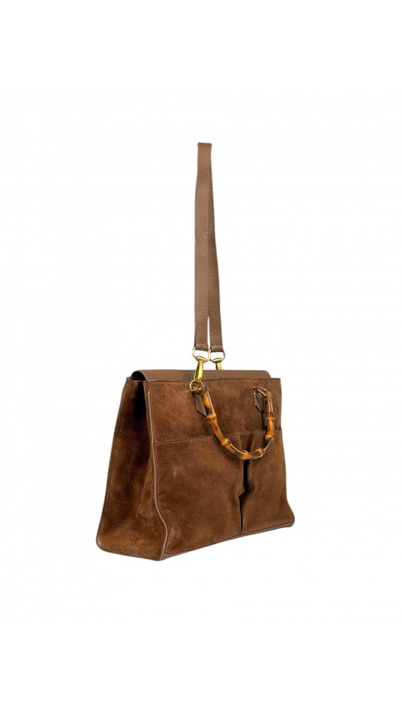 Gucci Shoulder Suede Leather bag