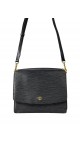 Louis Vuitton Epi Leather Flap Bag i Sort