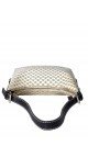 Celine Vintage Macadam Print Shoulder Bag in Beige