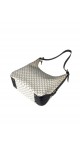Celine Vintage Macadam Print Shoulder Bag in Beige