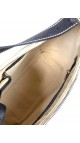Celine Vintage Macadam Print Shoulder Bag in Beige