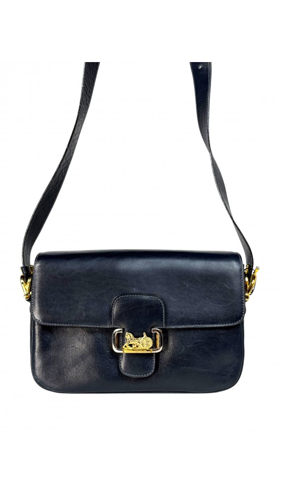 Vintage Celine Leather Shoulder Bag