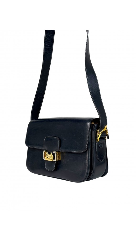 Vintage Celine Leather Shoulder Bag