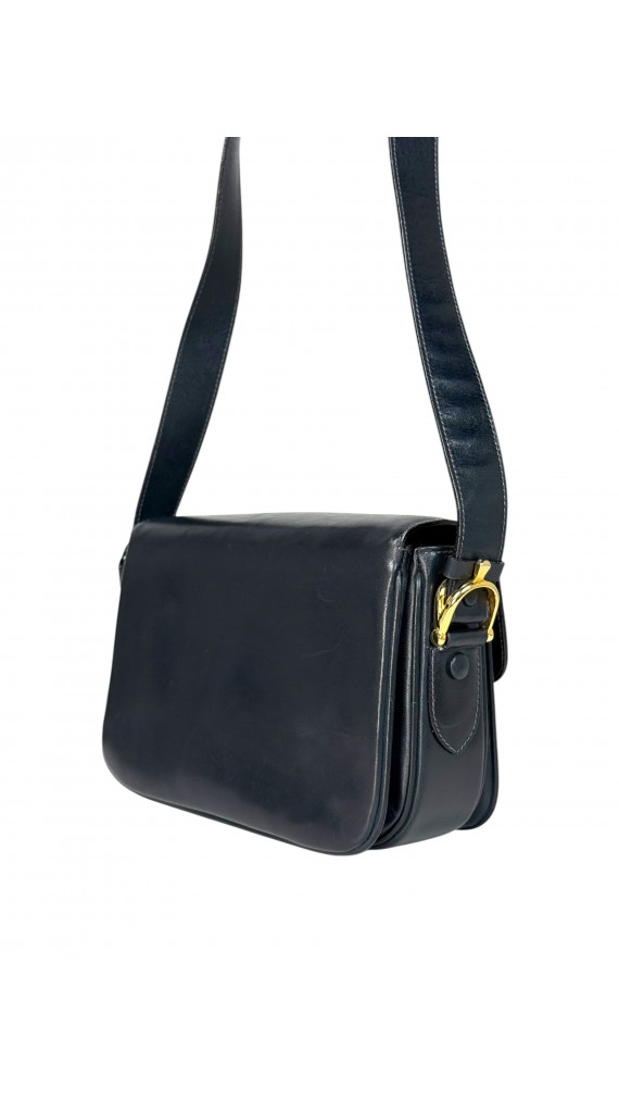 Vintage Celine Leather Shoulder Bag