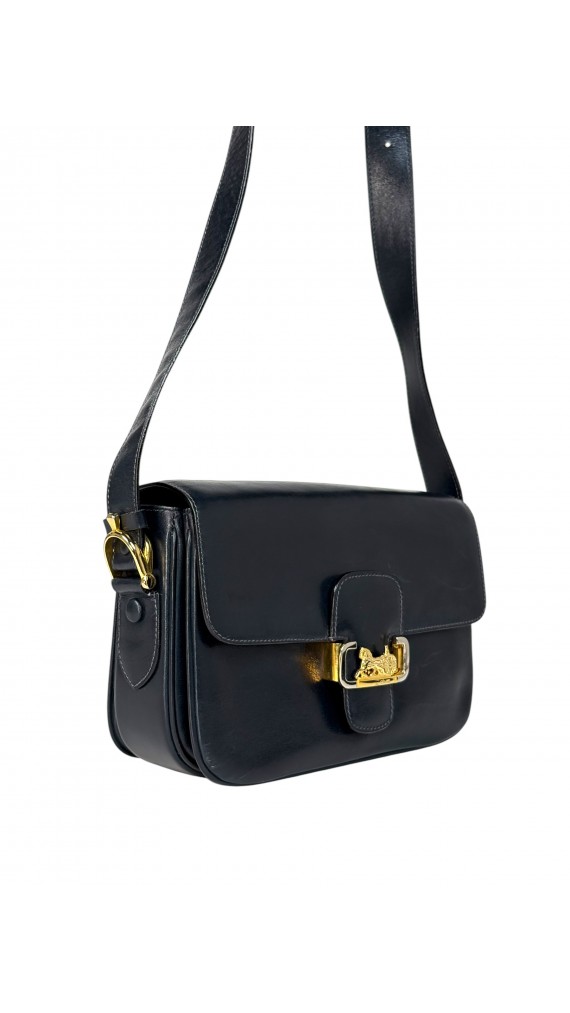 Vintage Celine Leather Shoulder Bag
