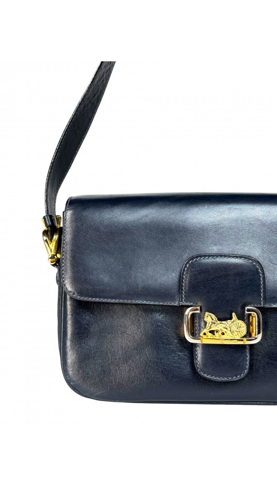Vintage Celine Leather Shoulder Bag