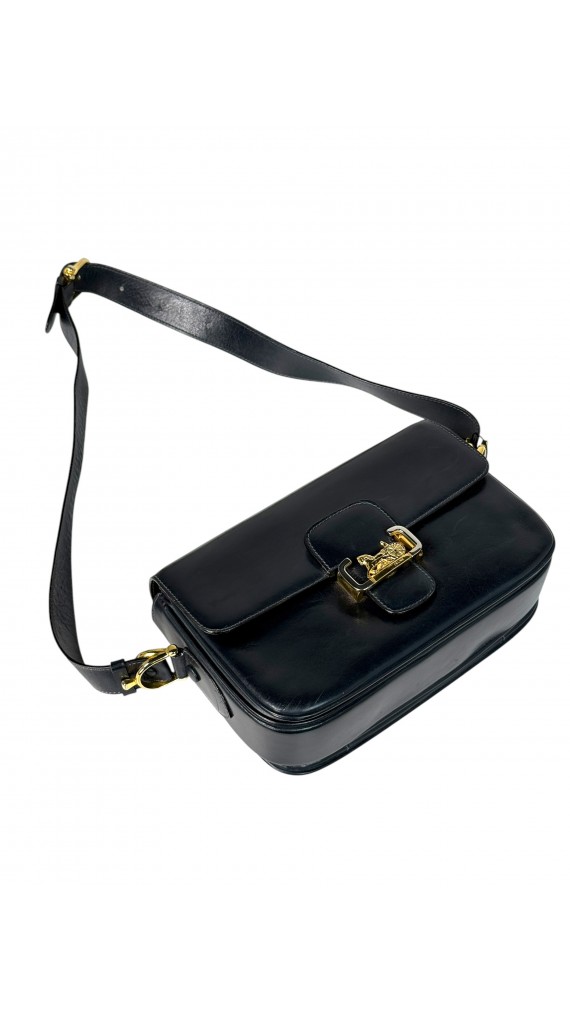 Vintage Celine Leather Shoulder Bag