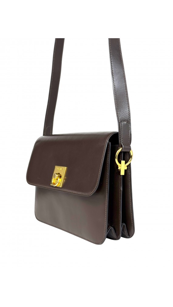 Vintage Celine Box Shoulder Bag