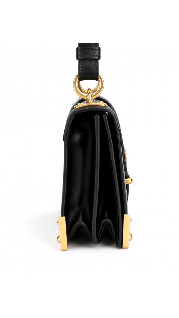 Prada Cahier Leather Crossbody Bag