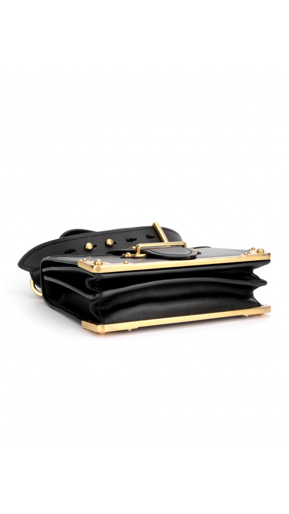 Prada Cahier Leather Crossbody Bag