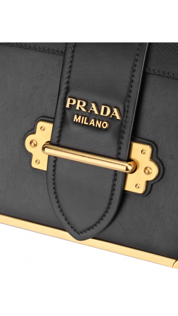 Prada Cahier Leather Crossbody Bag