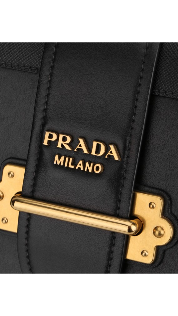 Prada Cahier Leather Crossbody Bag