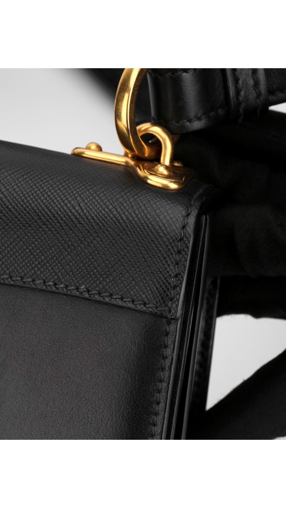 Prada Cahier Leather Crossbody Bag