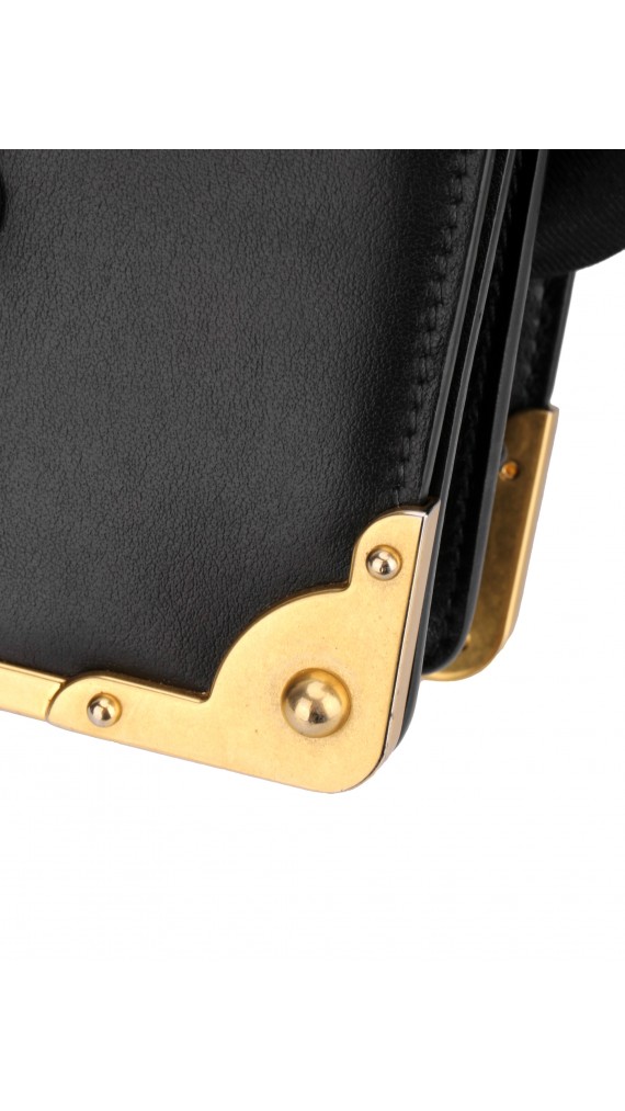 Prada Cahier Leather Crossbody Bag